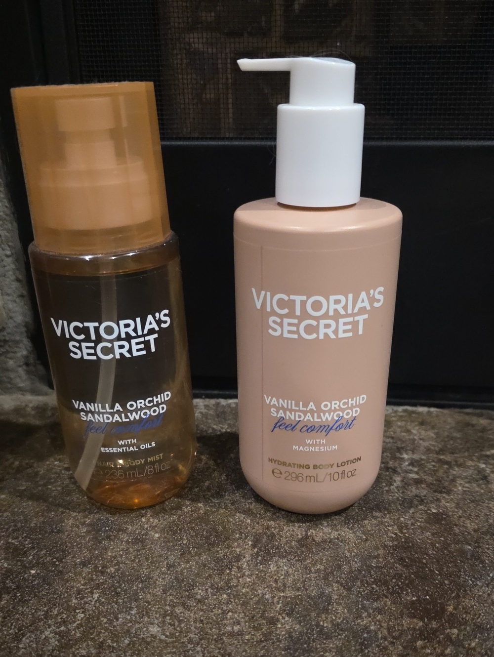 Victoria's Secret Vanilla Orchid Sandalwood Lotiin And Hair Amd Body Mist